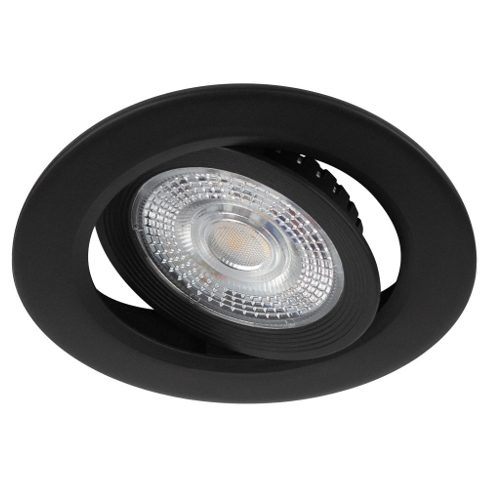 Светильник светодиодный встраиваемый ЭРА KL LED 25A-5 3K BK SET 10 круглый поворотный черный 5Вт 3000К набор 10 шт | Встраиваемые LED светильники
