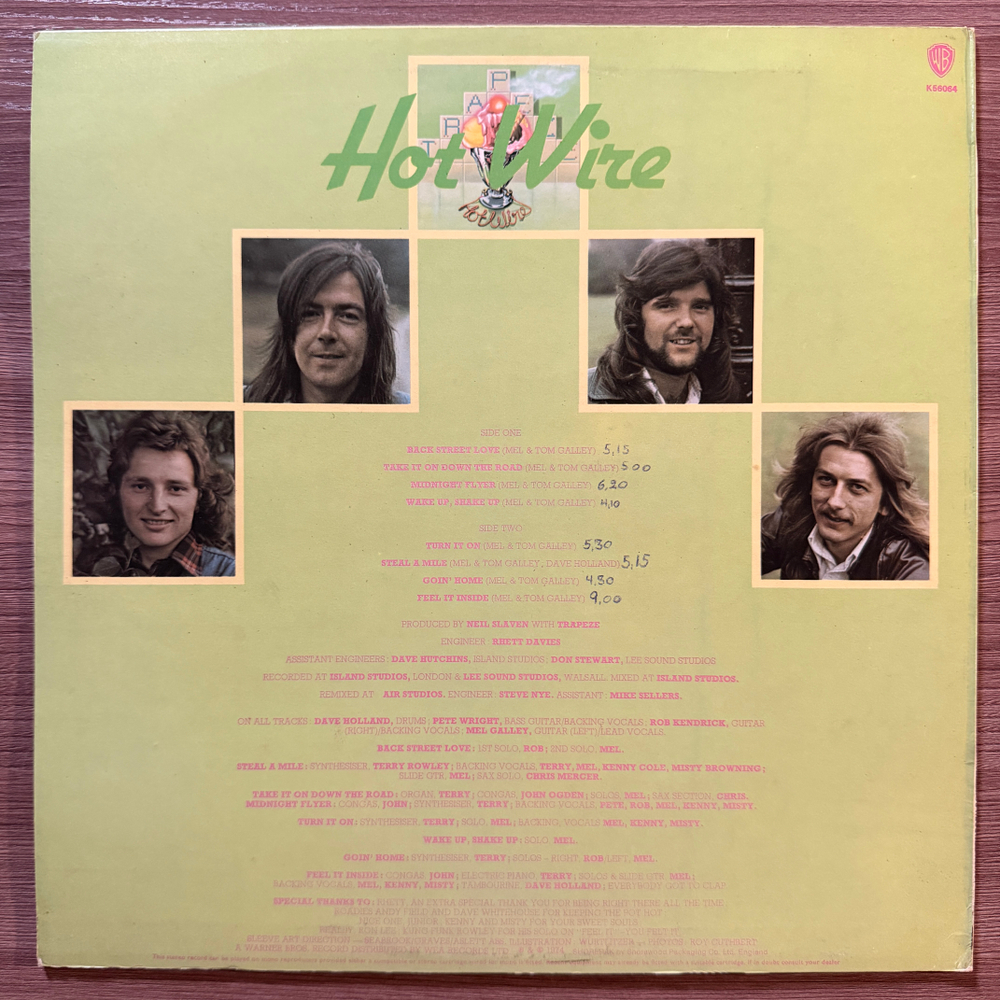 Trapeze – Hot Wire (Англия 1974г.)Т