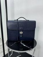 Портфель Hermes кожа крокодила