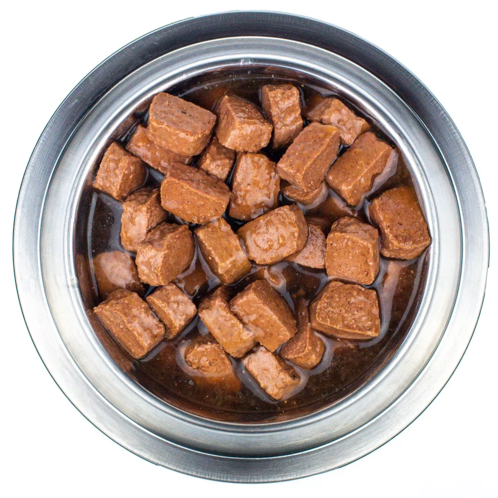 Влажный корм Мнямс Кусочки в соусе с ягненком для собак всех пород «КРАСИВАЯ ШЕРСТЬ» 400 г