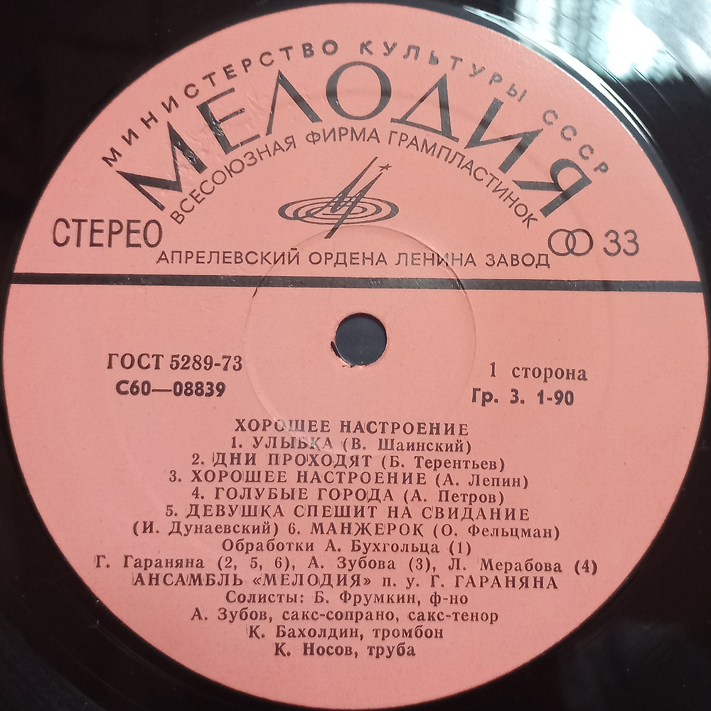 Ансамбль Мелодия / Хорошее Настроение (LP)
