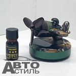 Ароматизатор-игрушка -на торпеду- Самолет Камуфляж- солн батар- YC-79CG Camouflage green