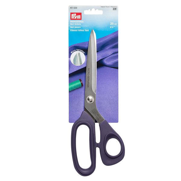Ножницы портновские бытовые 25 см, с микрозубчиками, 1 шт, Prym Professional 611520