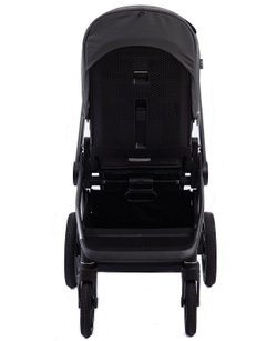 Детская коляска Peppy Monaco 3 в 1 с автокреслом Verona Black Antrazit (графитовый), рама серая