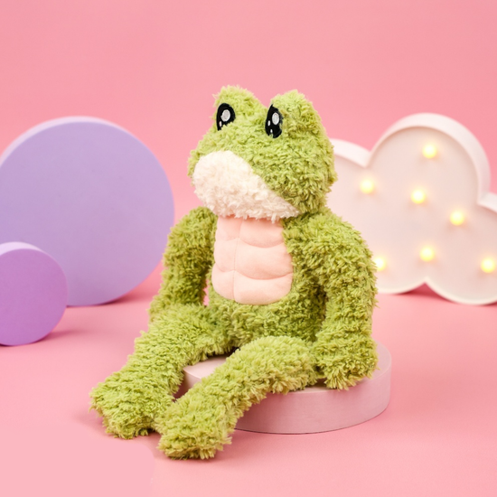 Мягкая игрушка Спортивная лягушка, 35см