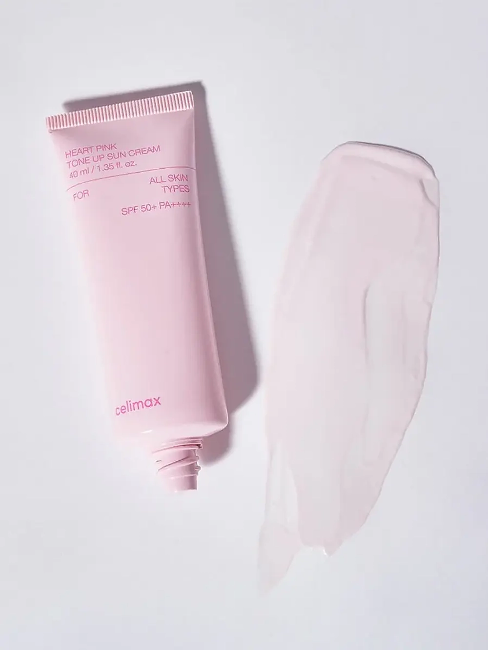 Celimax Освежающий солнцезащитный крем с эффектом сияния SPF50 Heart Pink Tone-Up Sun Cream 40 мл