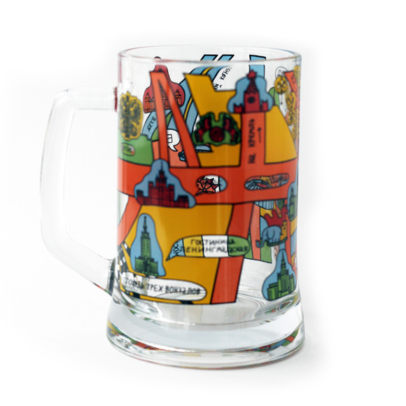 Кружка пивная "Москва в твоих руках"