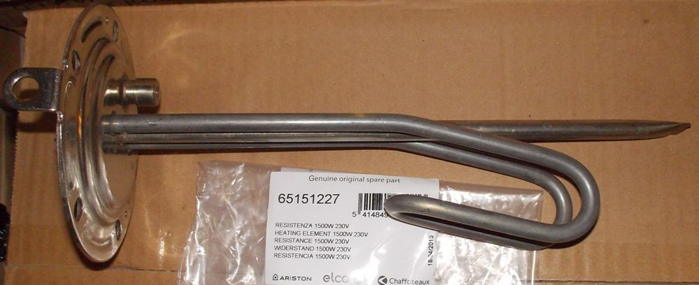 Нагревательный элемент (ТЭН) для водонагревателя Ariston (Аристон) 65151227 1500W