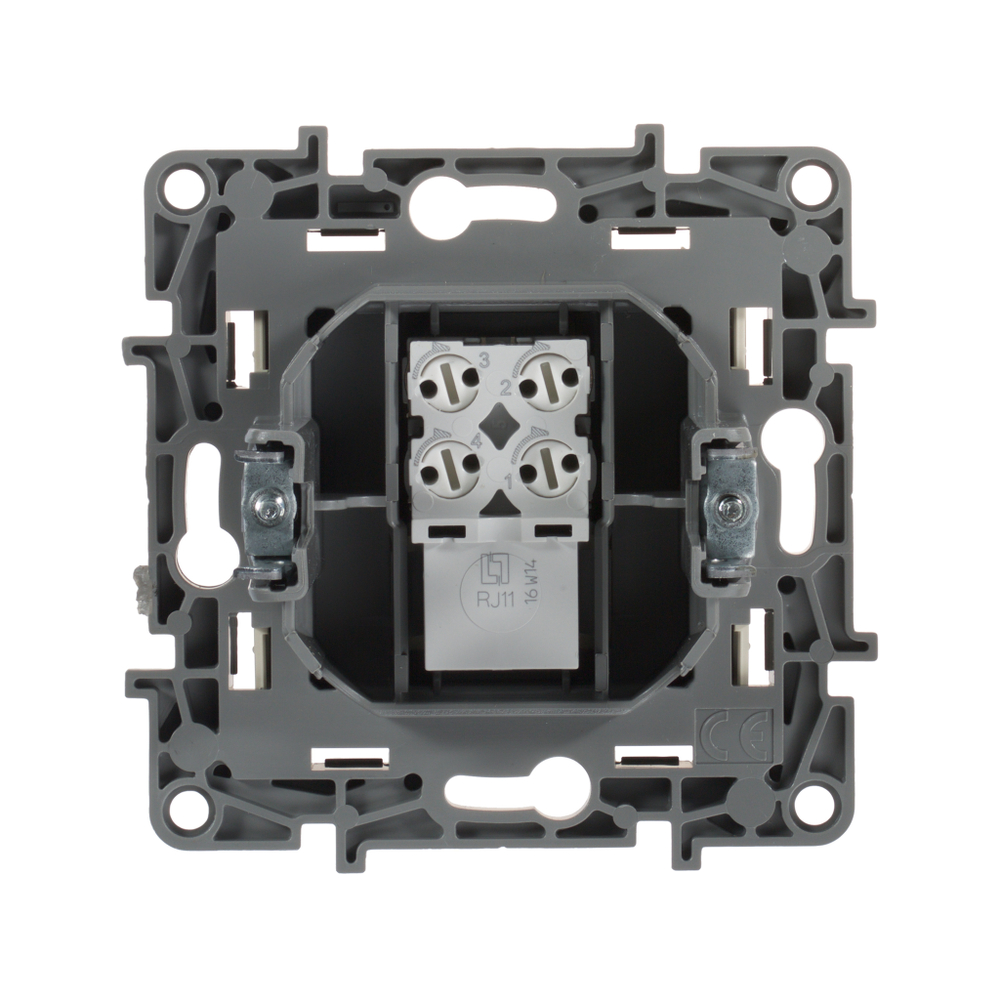 Розетка телефонная RJ11 слоновая кость ETIKA Legrand