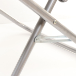 Кресло складное 82х82х72 см, Гриб, серое, вельвет, 100 кг, Green Days