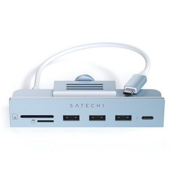 USB-хаб Satechi Aluminum USB-C Clamp Hub для 24&quot; iMac (ST-UCICHB) Blue