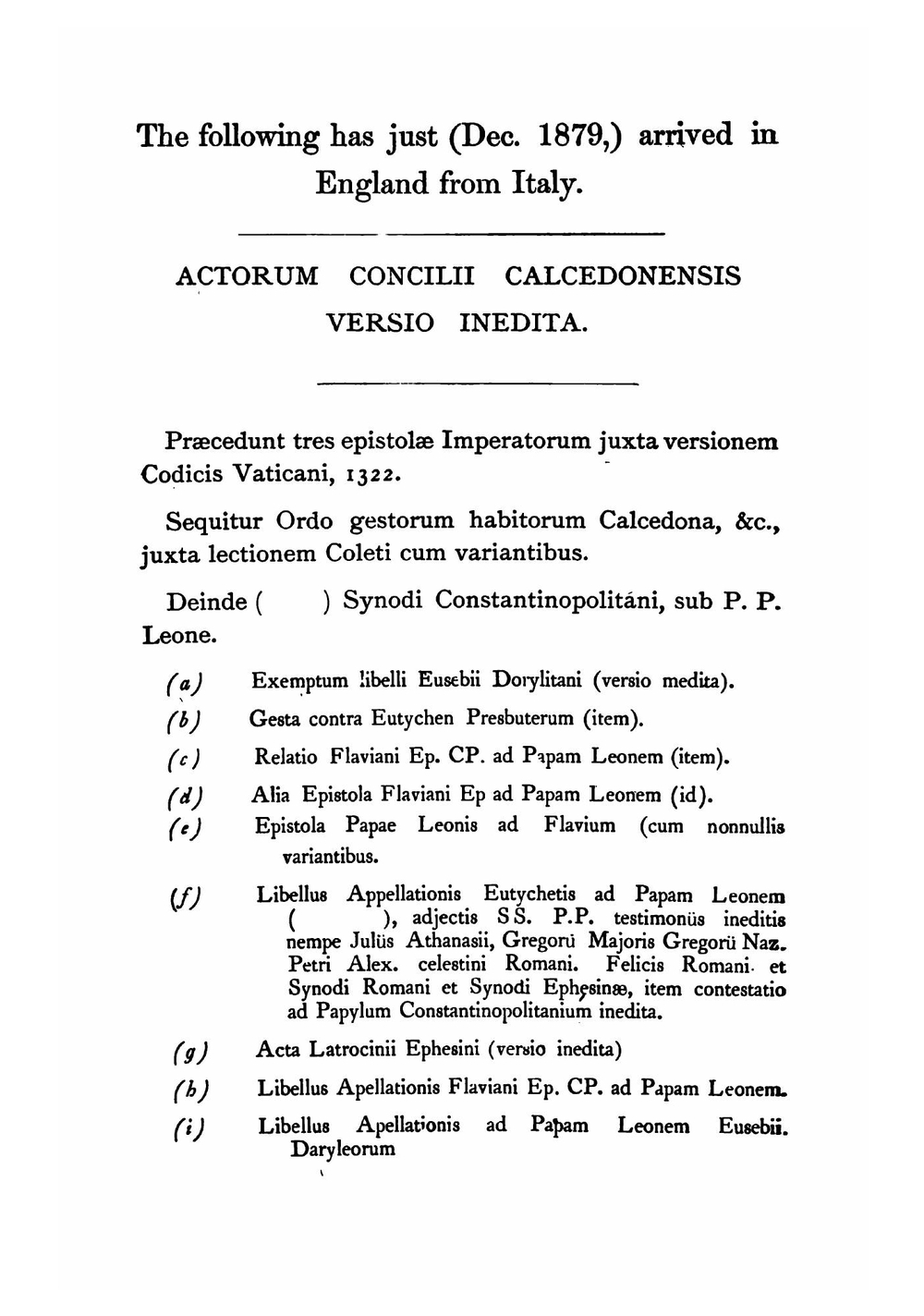 The Second Synod of Ephesus, together with certain extracts relating to it, from Syriac MSS. preserved in the British Museum, and now first edited. English version | S G. F Perry