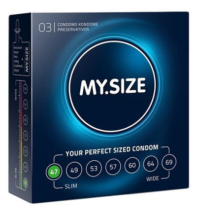 Презервативы My.Size 47 №3 (Цвет: прозрачный)