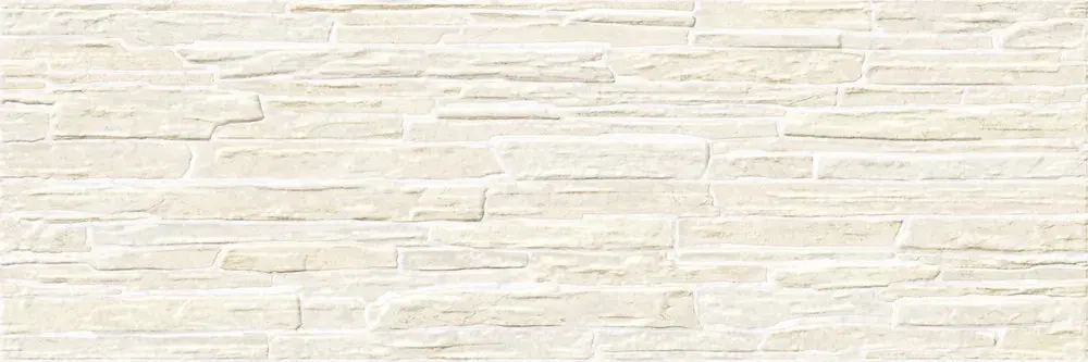 Настенная плитка ALMA Ceramica TWA11ROK014 Rocko 60x20 бежевая глянцевая рельефная под бетон / цемент