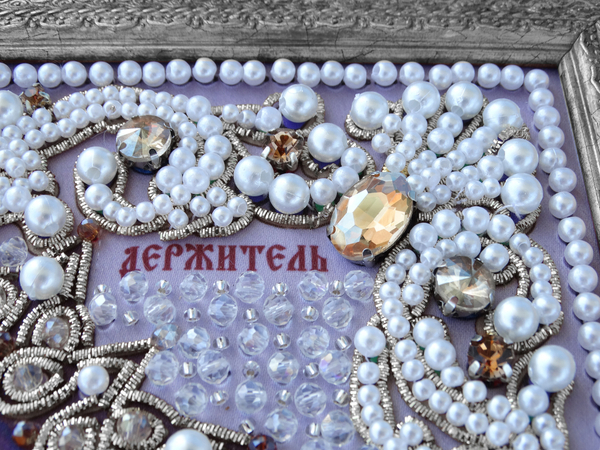 ЖС-6-СШ Набор для вышивания хрустальными камнями Господь Вседержитель (шампань)