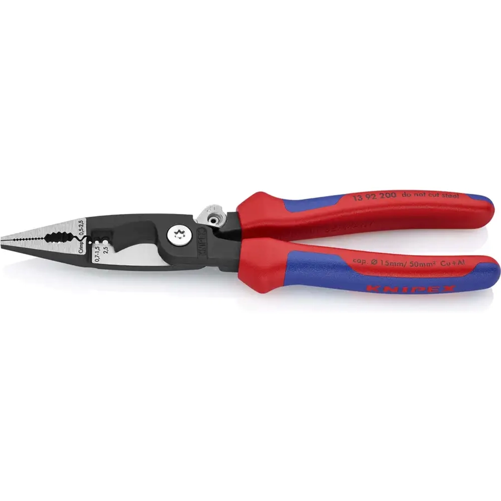 Электромонтажные клещи черненые 200 мм Knipex 13 92 200 SB