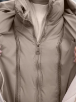 Пуховик стеганный зимний длинный с капюшоном