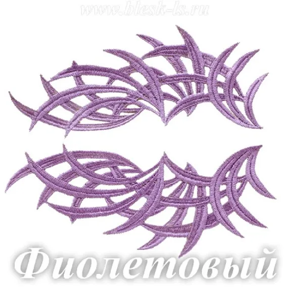 Лейсы кружевные, Фиолетовый (модель A)