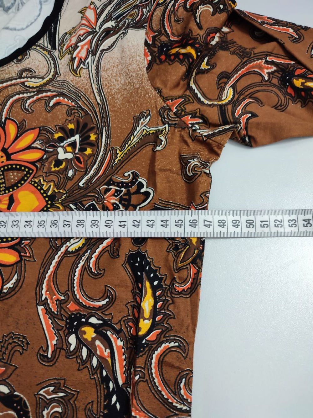 Платье с этно принтом 44 размер