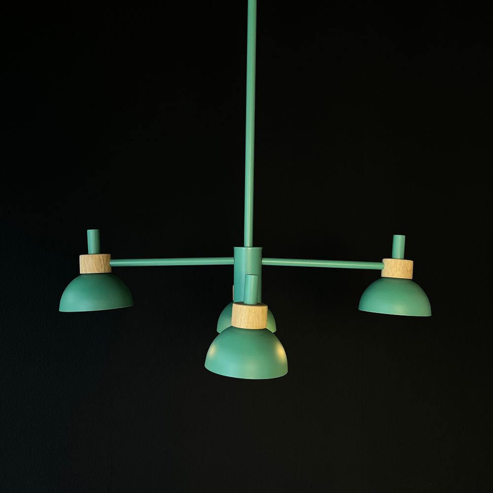 Люстра На Штанге Fanta A 4 Lights Green By Imperiumloft