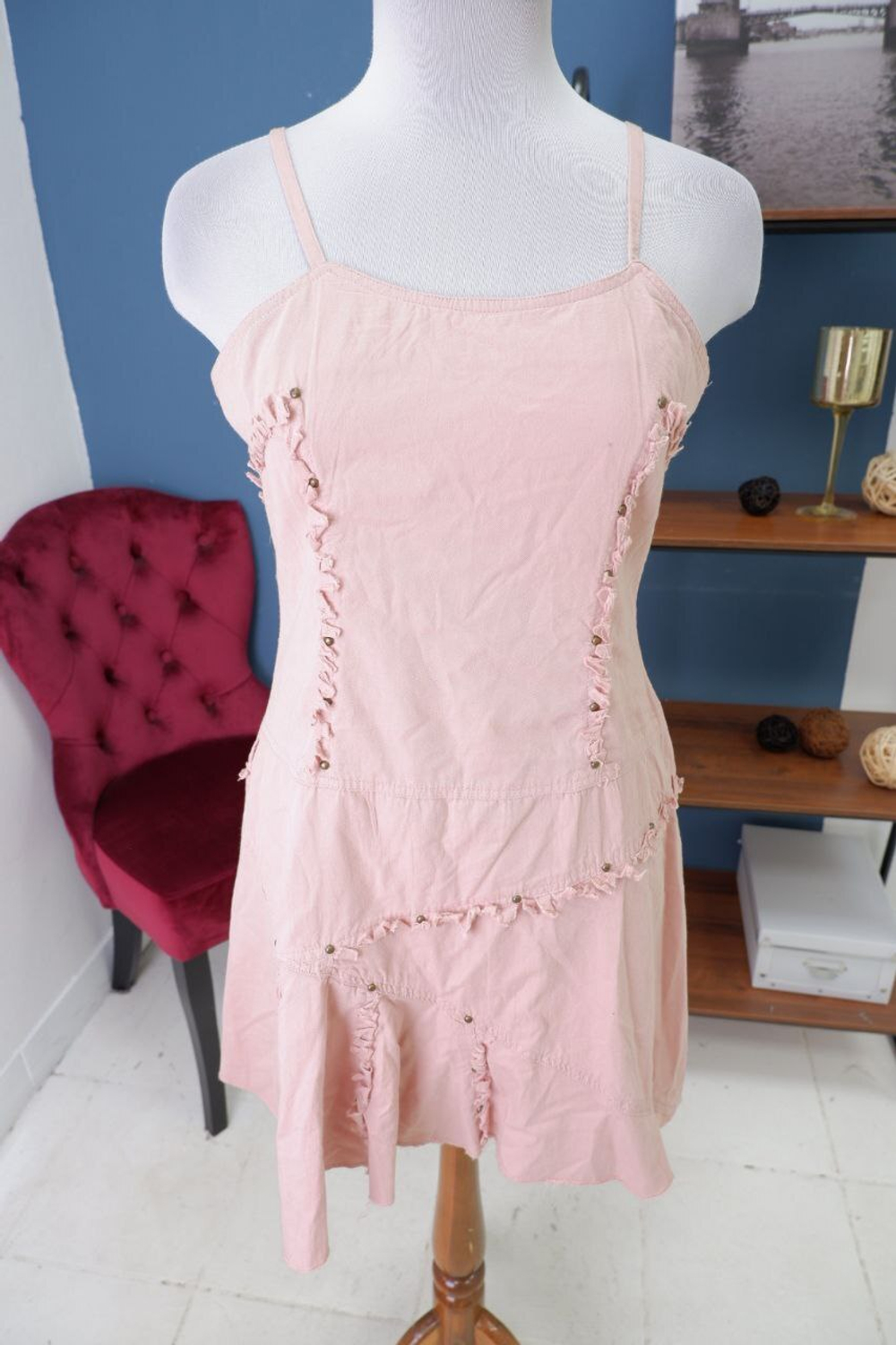 Сарафан летний пудровый 42 размер