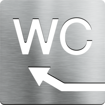 Туалет, WC, налево/вверх