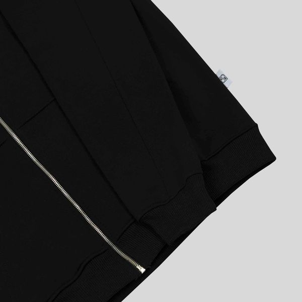 Худи Basic С Начесом на молнии черный - фото 5