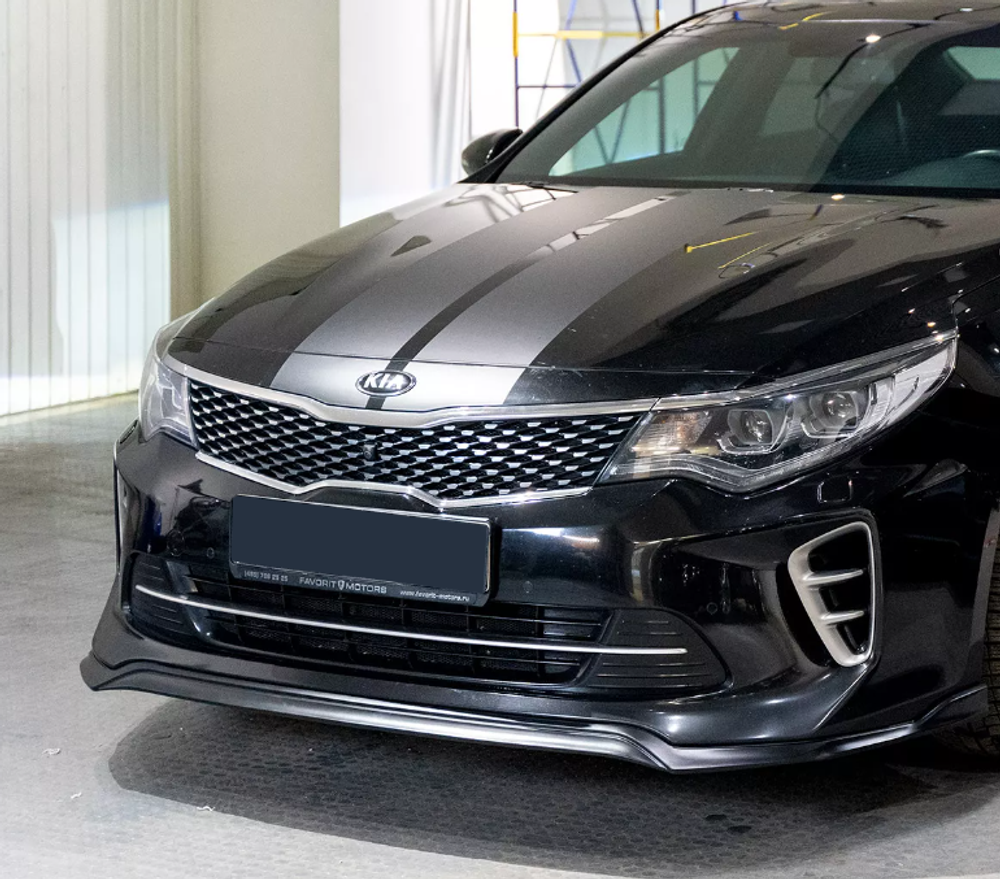 Накладка на передний бампер GT Line KIA Optima 4 (K5)