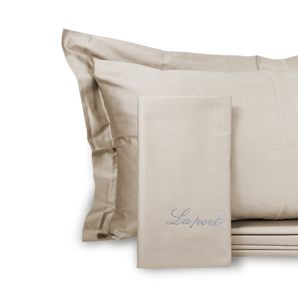 Однотонное постельное белье La Perla | Beige