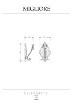 Крючок Migliore Elisabetta 17002 бронза