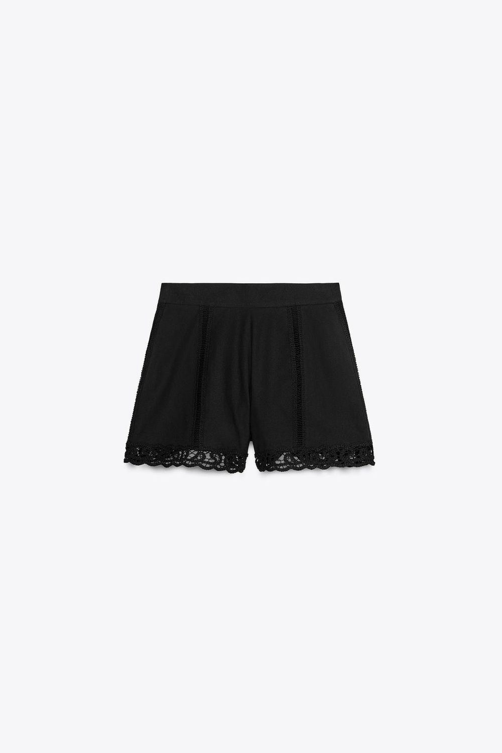Шорты с кружевом кроше — zw collection