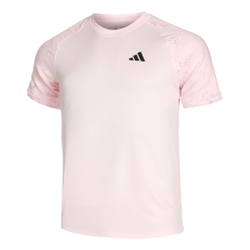 Мужское теннисное поло adidas Melbourne Ergo HEAT.RDY T-Shirt Men - Pink, Grey