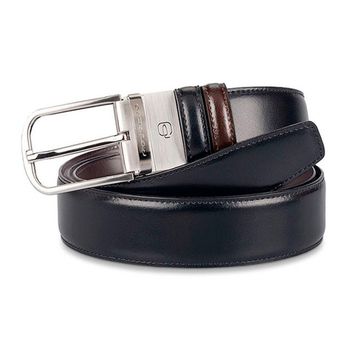 Ремень Piquadro C11 двусторонний черно-коричневый из кожи (CU3049C11/NM)