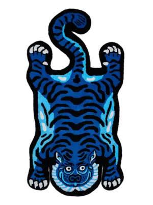 Ковер Тигр синий, 150х75