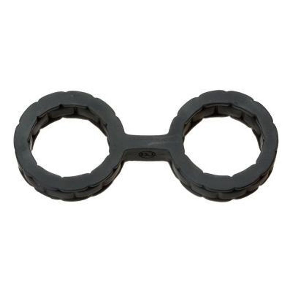 Силиконовые наручники Japanese Bondage Silicone Handcuffs, черные 2102-03-BX