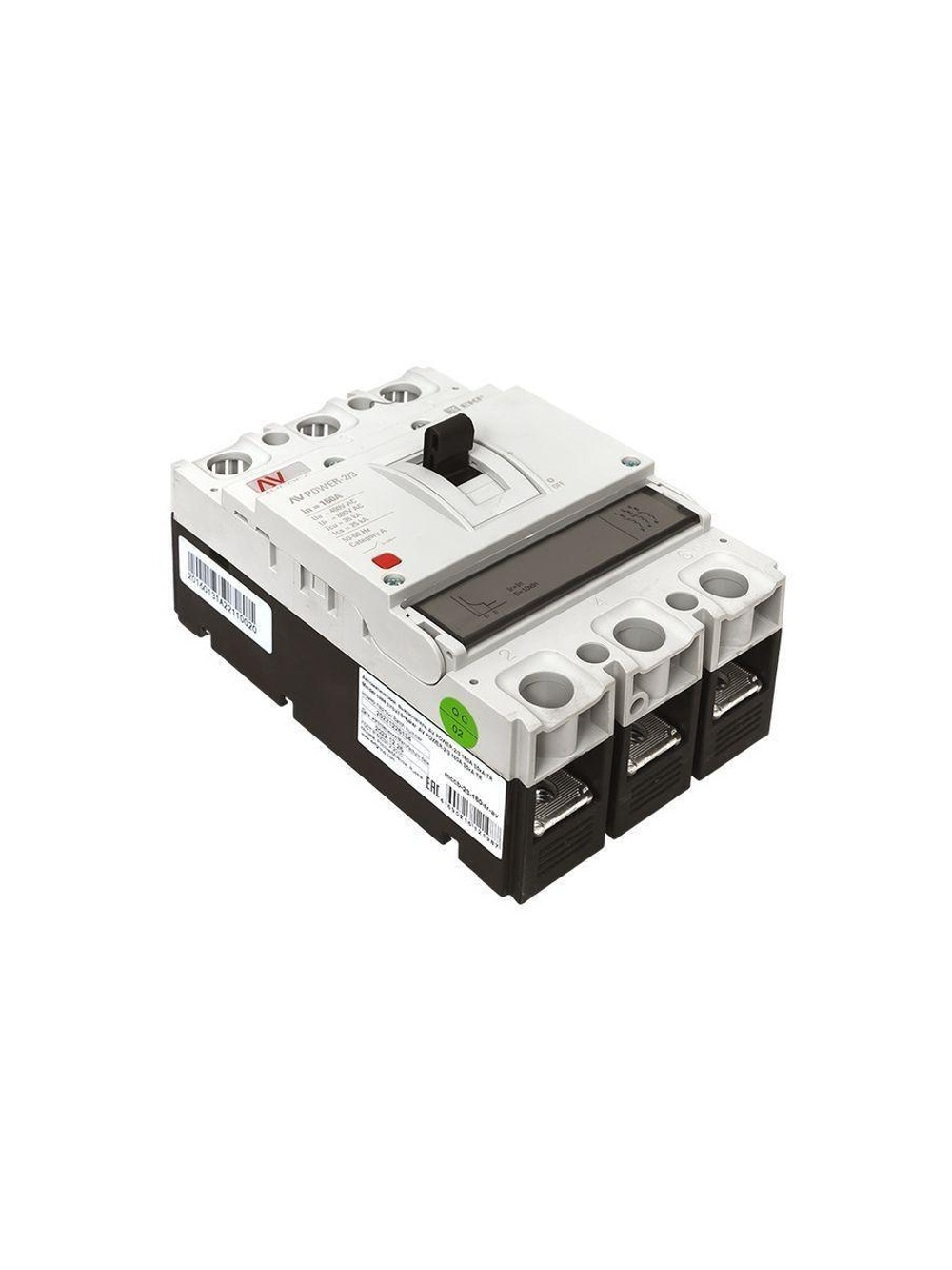 Выключатель автоматический 3п 160А 35кА AV POWER-2/3 TR AVERES EKF mccb-23-160-TR-av