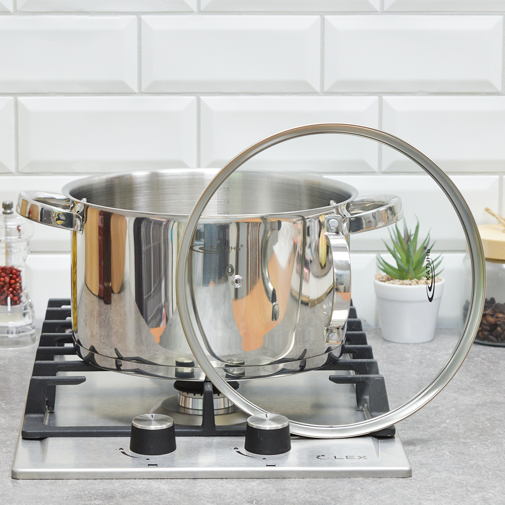 Кастрюля 5,7л нерж Этна