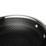 Сковорода d=24 см, h=4.5cм, "Honeycombs", нерж.3-х слойная. Индукция, P.L. - ProffCuisine