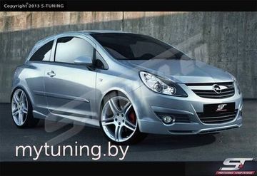 Накладка переднего бампера Opel Corsa D