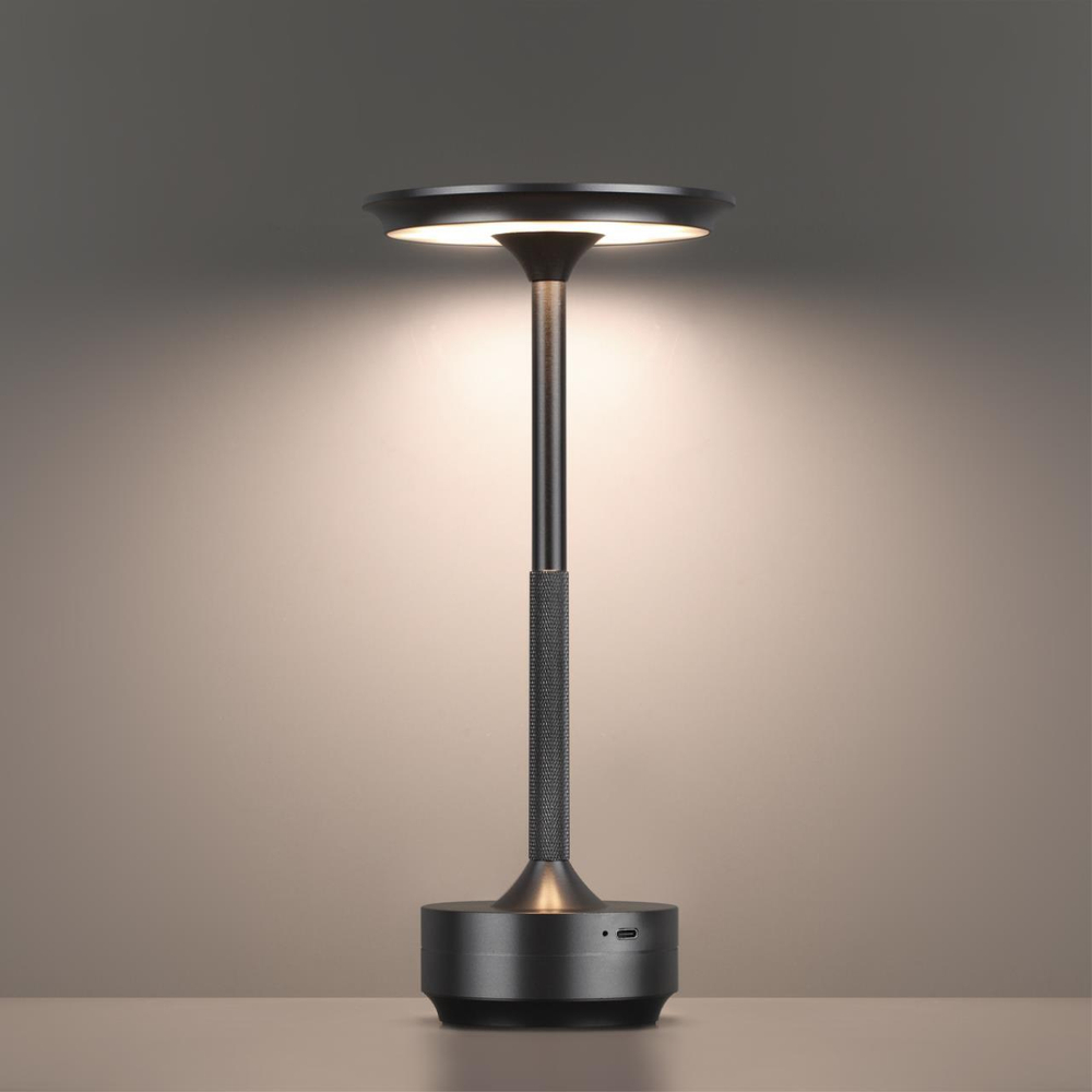 5034/6TL L-VISION ODL24 523 черный никель/металл/акрил Настольная лампа LED 6W 3000K-5700K 300Лм TET-A-TET