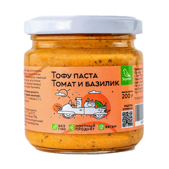 Тофу паста томат и базилик Соймик, 200 г
