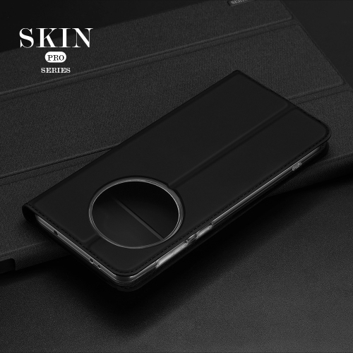 Чехол книжка из PU кожи черного цвета от Dux Ducis для OnePlus 13R, OnePlus Ace 5 и 5 Pro, серия Skin Pro Series Case