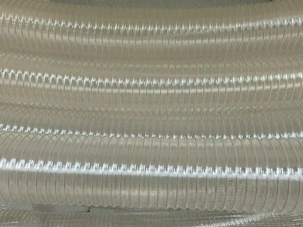 Воздуховод, шланг полиуретановый, армированный омедненной проволокой, шланг для аспирации и стружкоотсоса 100мм