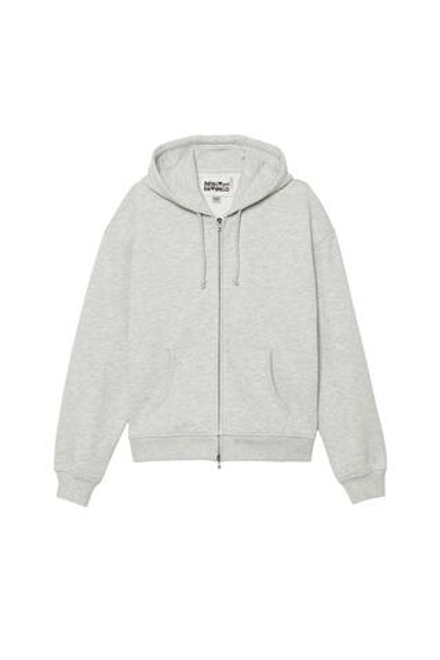 ZARA X BENITO ANTONIO ТОЛСТОВКА С КАПЮШОНОМ, СЕРЫЙ МЕЛАНЖ