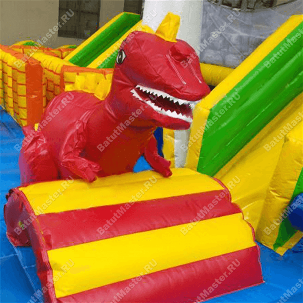 Большой надувной батут "Средневековье" 10*10*5 м