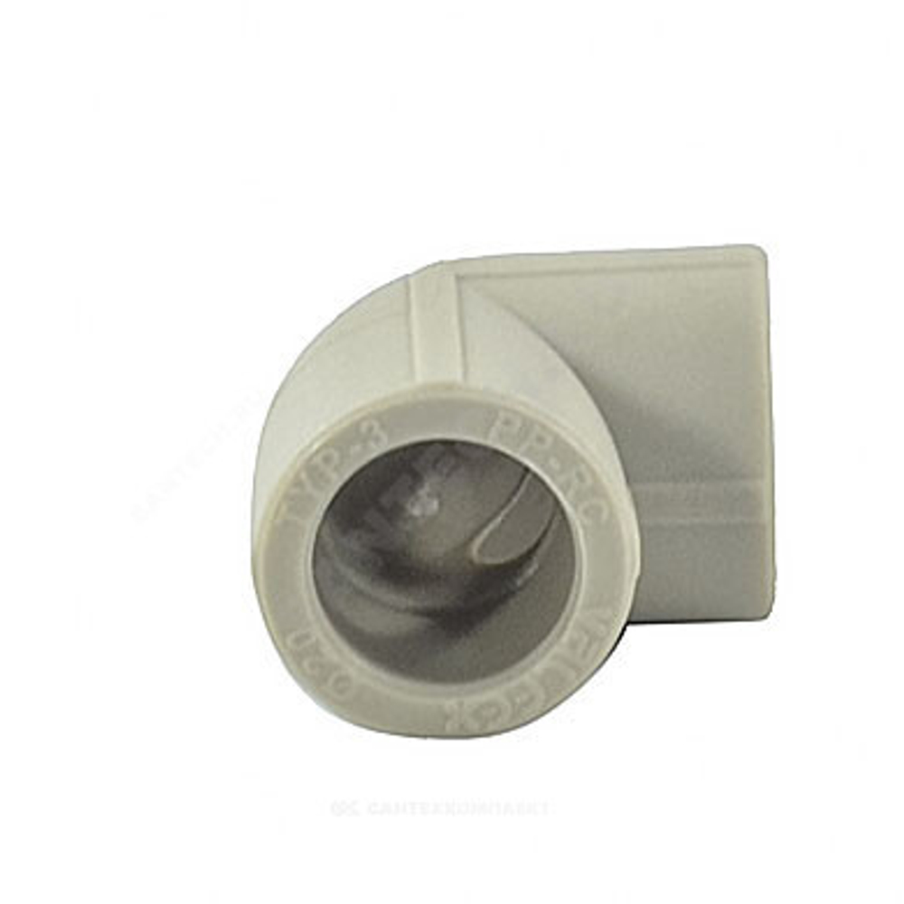 Угольник PP-R серый Дн 40х90гр внутренняя пайка VALFEX 10108040Г