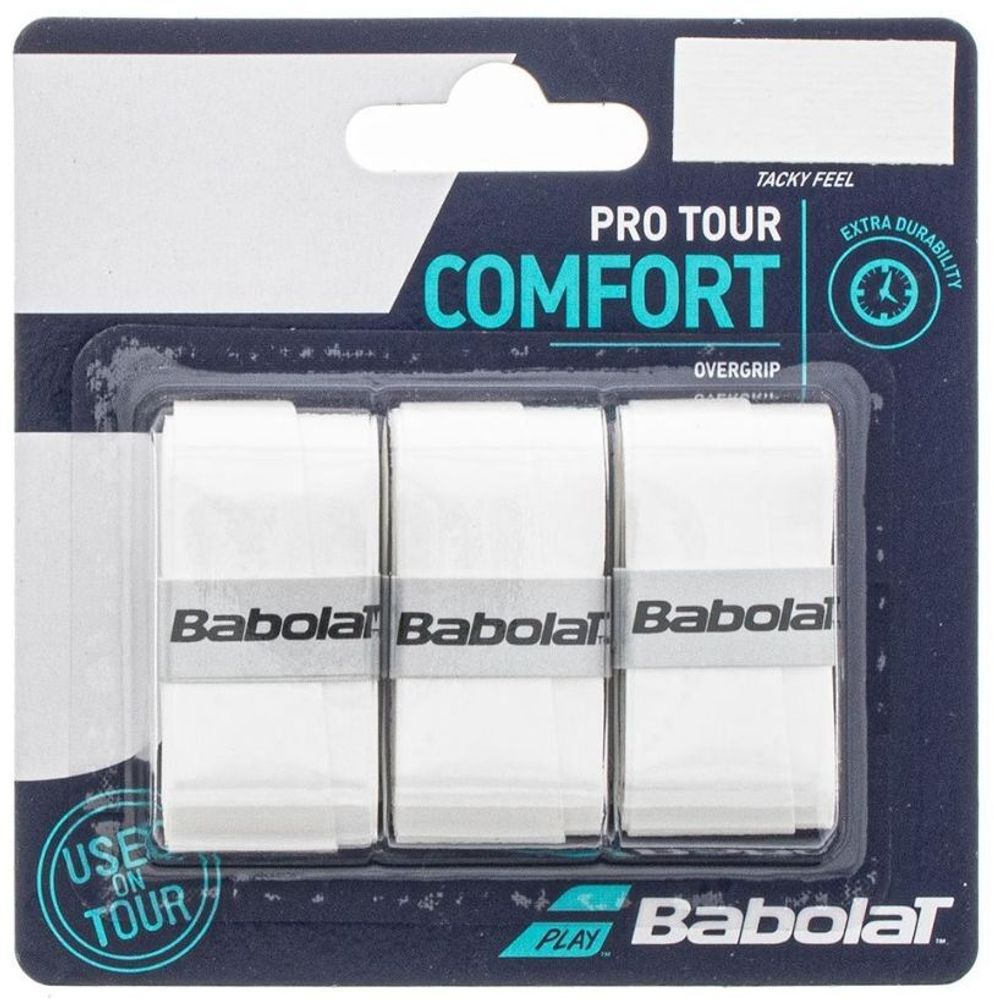 Теннисные намотки Babolat Pro Tour white 3P