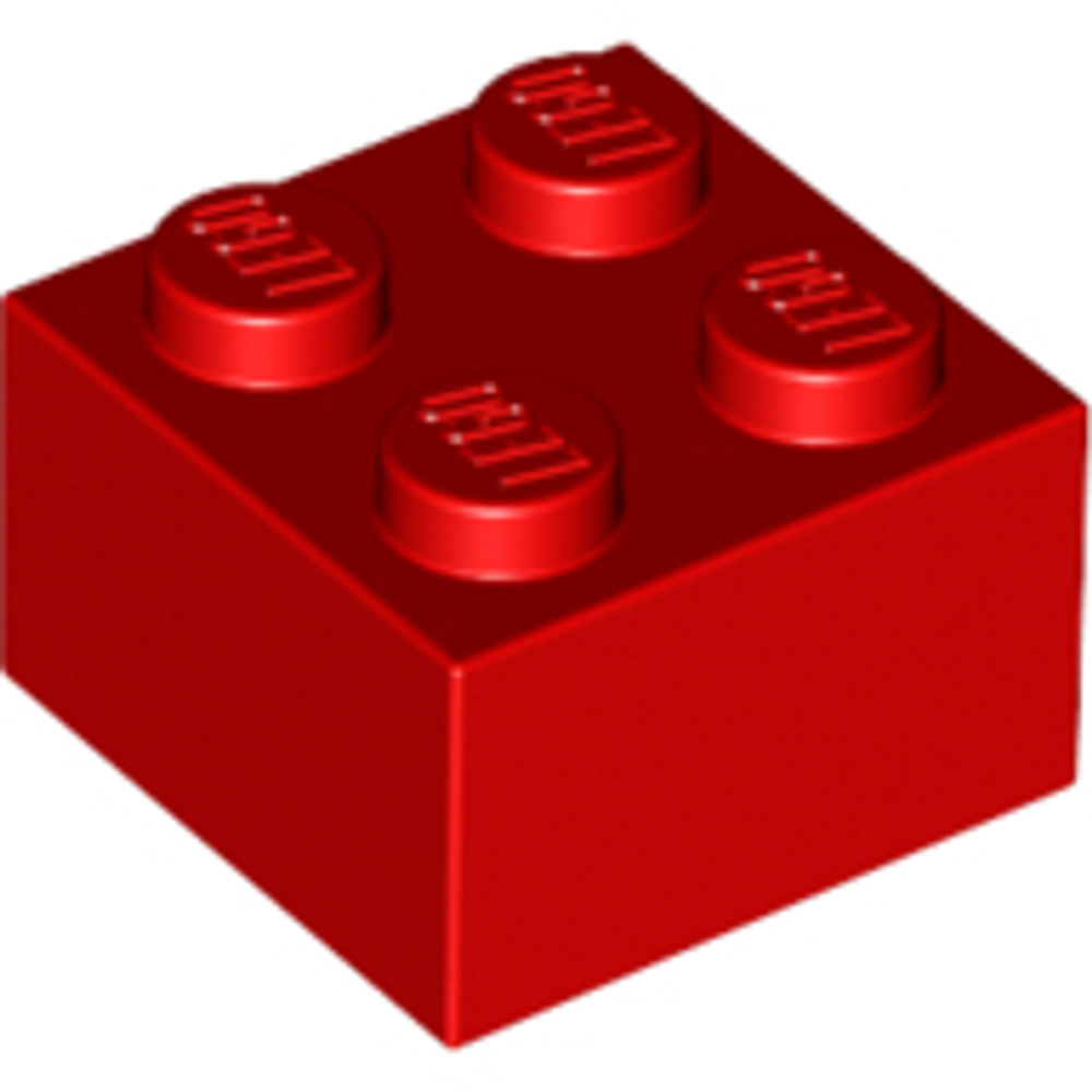 Lego Кирпич 2x2 (красный) 300321