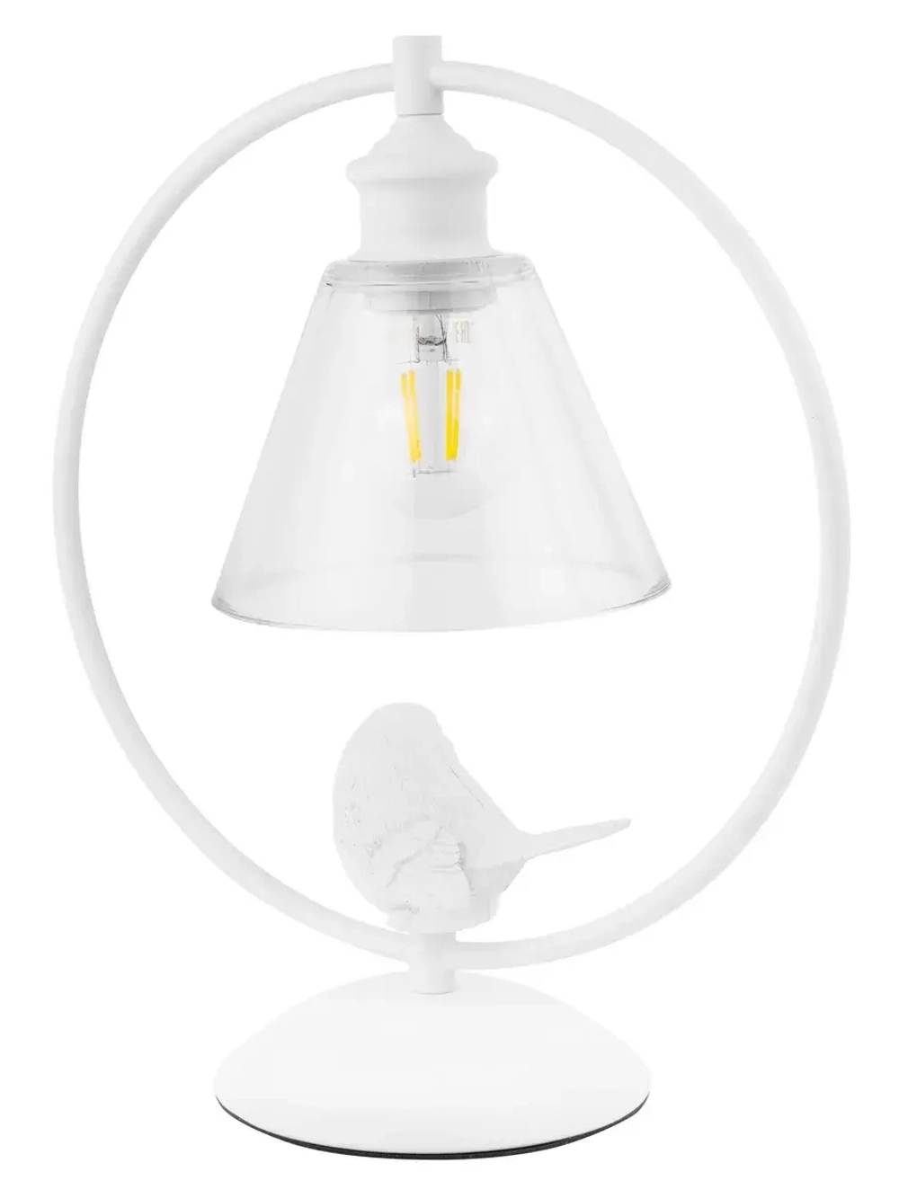 Настольная лампа с воробьем 1х60вт