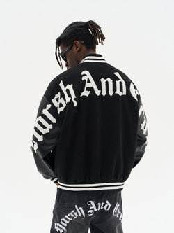 Бомбер HARSHandCRUEL "Gothic Logo" Varsity Jacket